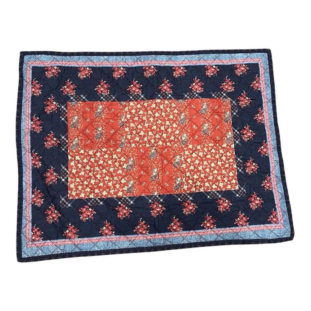 Lauren Ralph‎ Lauren Claremont Quilted Floral Patchwork Sham Standard 20x26